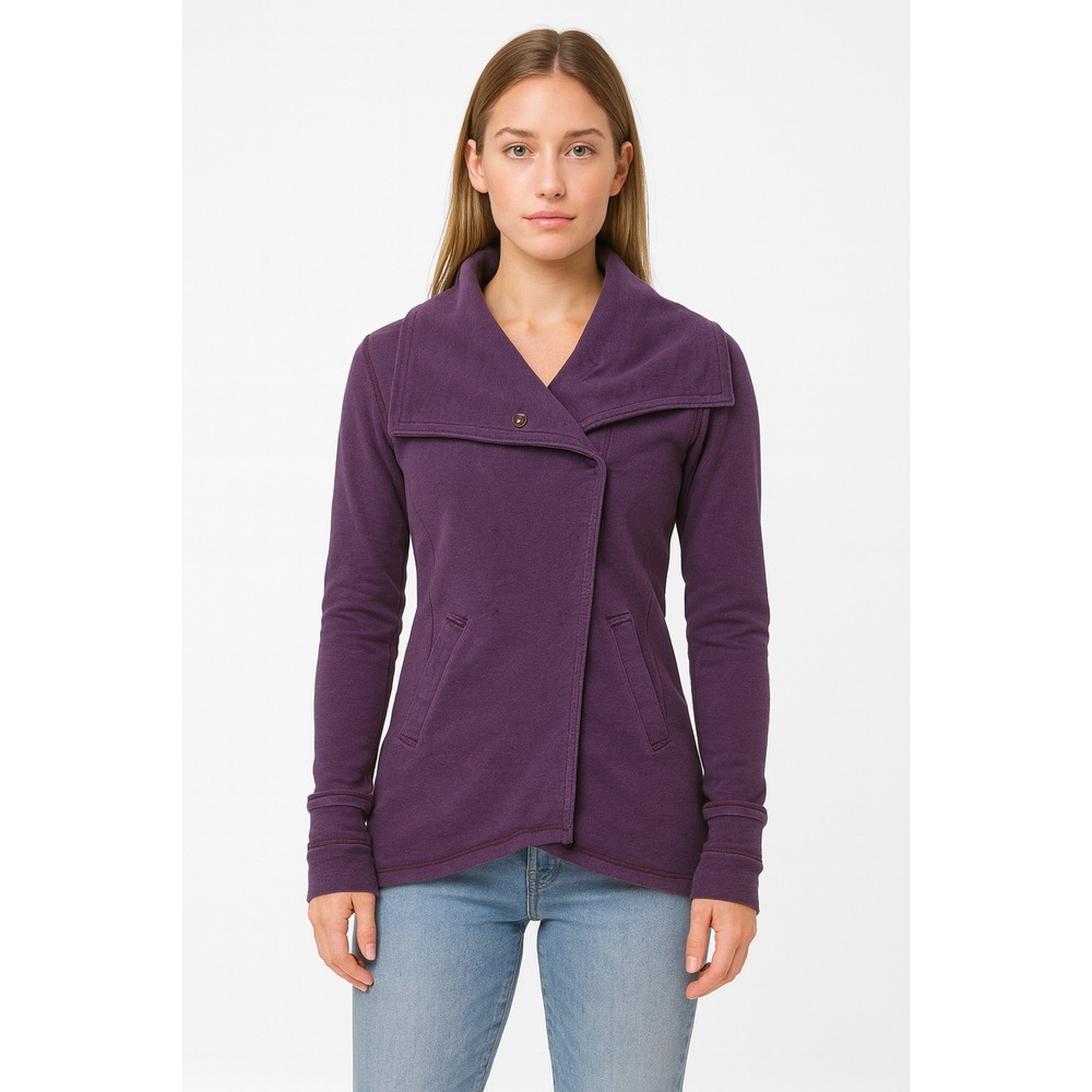 Lululemon Gratitude‎ Wrap Jacket 4 Purple Heathered Deep Zinfandel Stretch